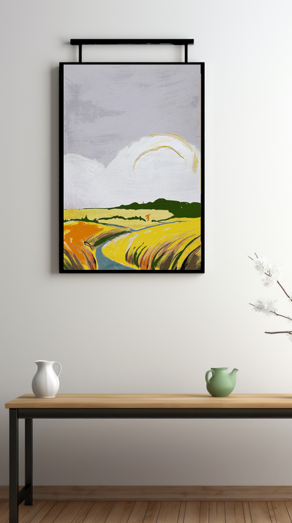 Midwest Modern Spring Landscape Print - Matte Canvas, Stretched, 1.25"