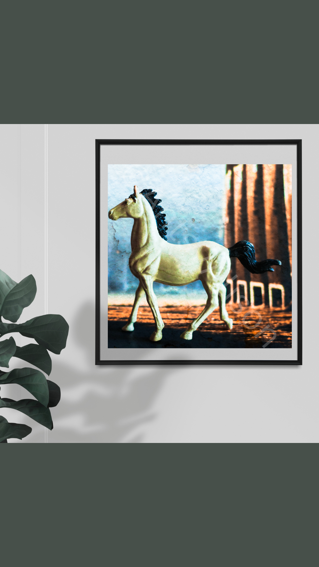 Miniature Horse Portrait Digital Download Art Print