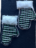 Midwest Mod Winter Mittens - One-of-a-Kind Holiday Art Panel