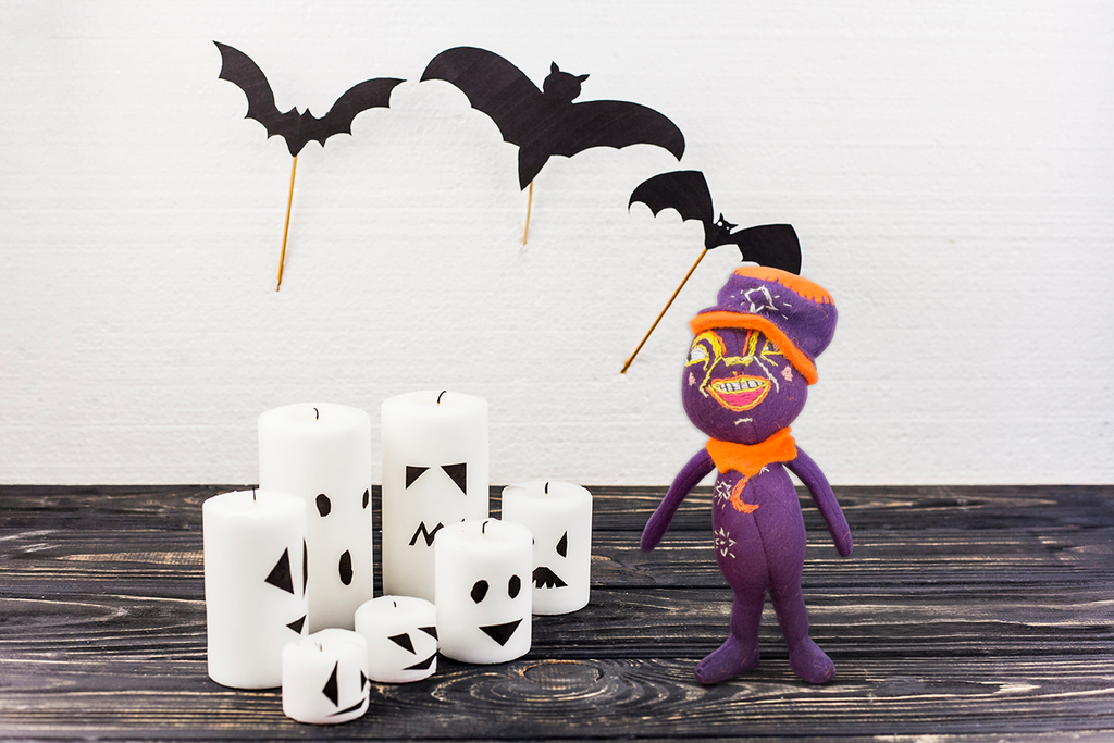 Midnight The Moon Man - One of a Kind Seasonal Desk Flair