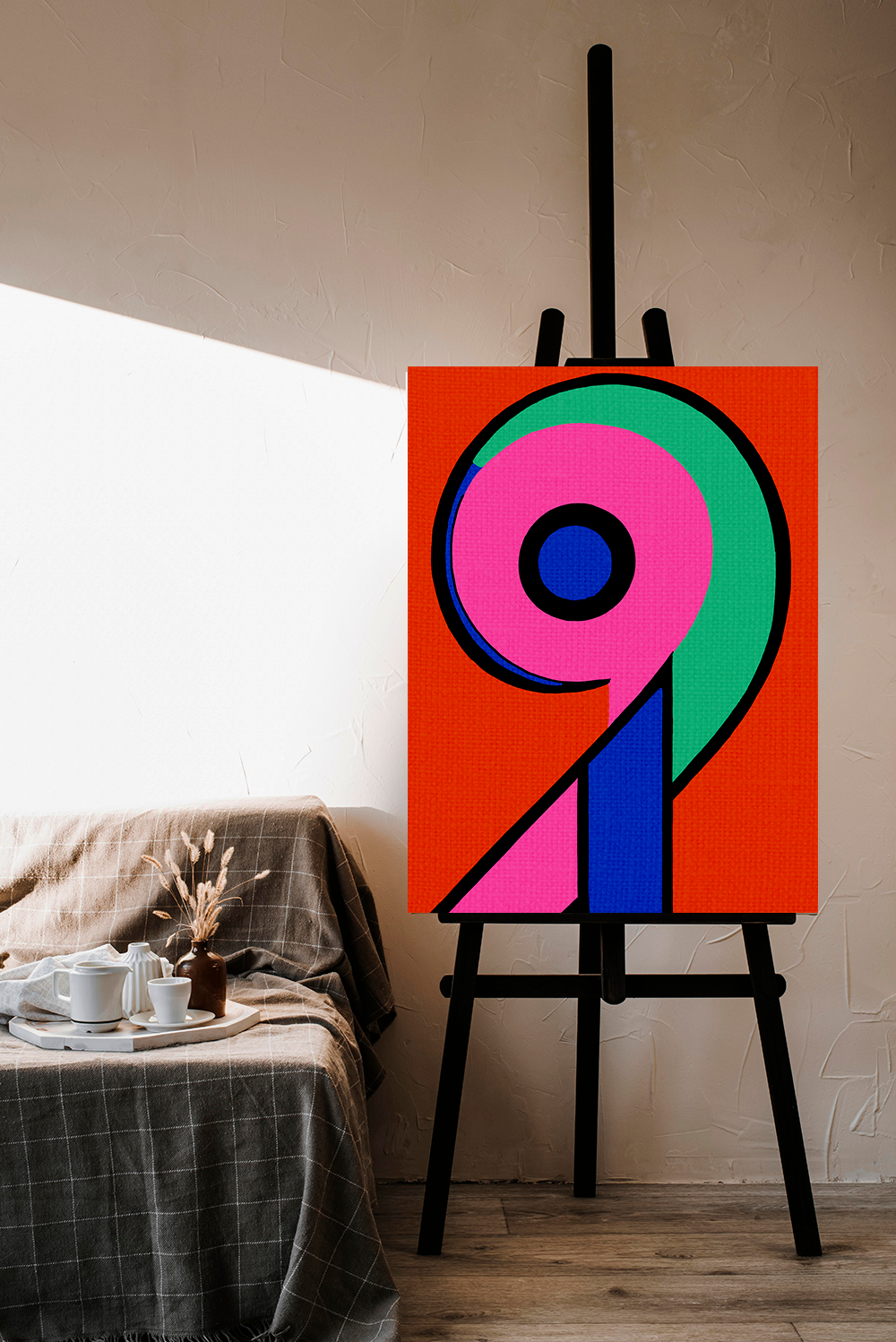 The Number Nine - Matte Canvas, Stretched, 1.25"