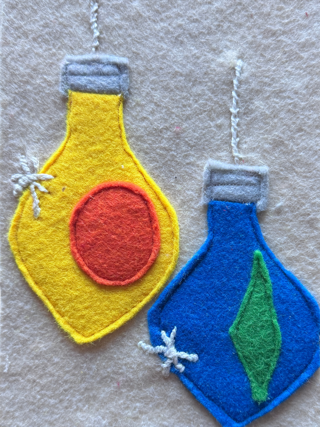 Midwest Mod Christmas Ornaments - One-of-a-Kind Holiday Art Panel