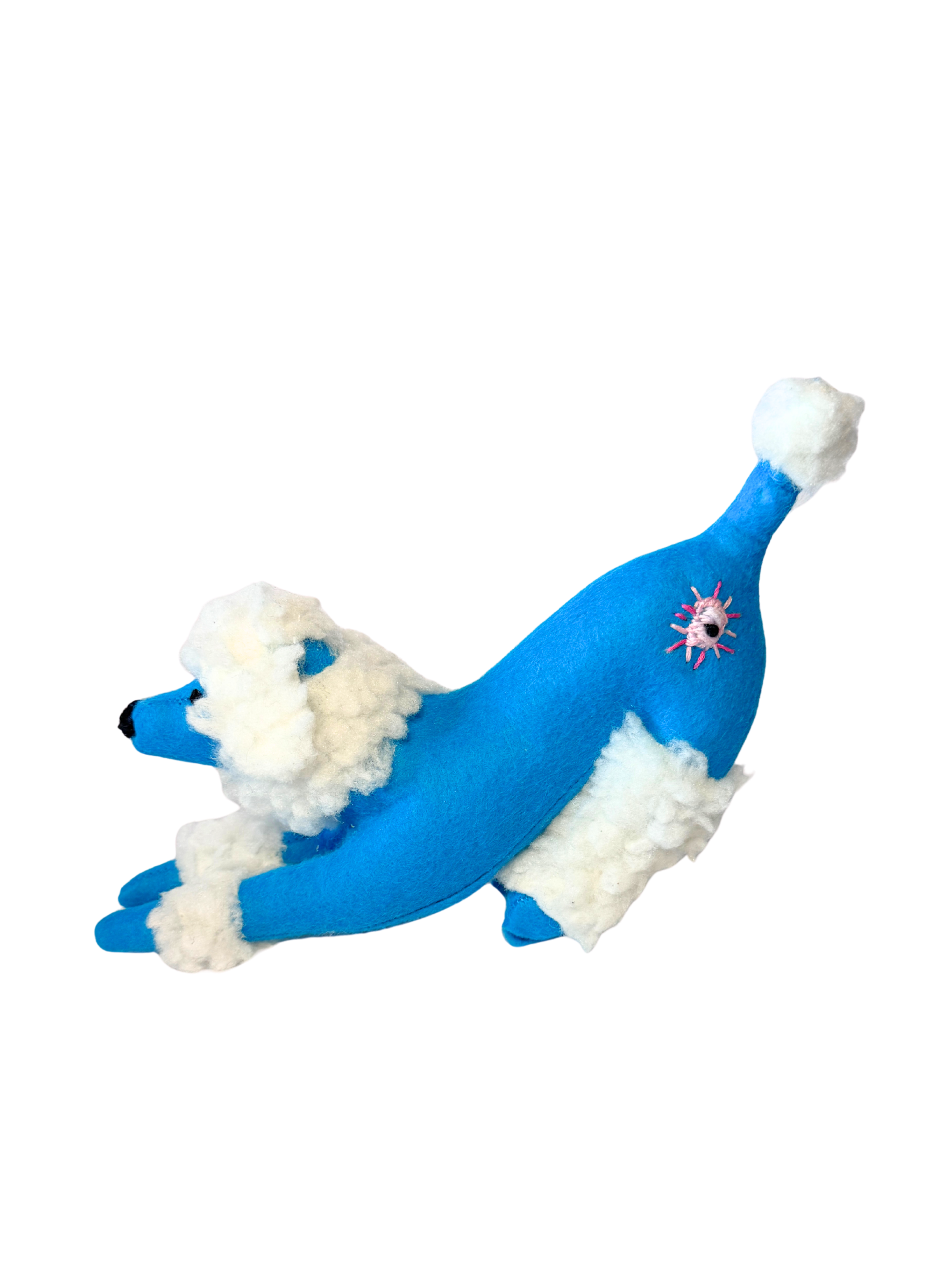 One of Kind Soft Art Sculpture Dog - Pete The Poodle - Companion Collection