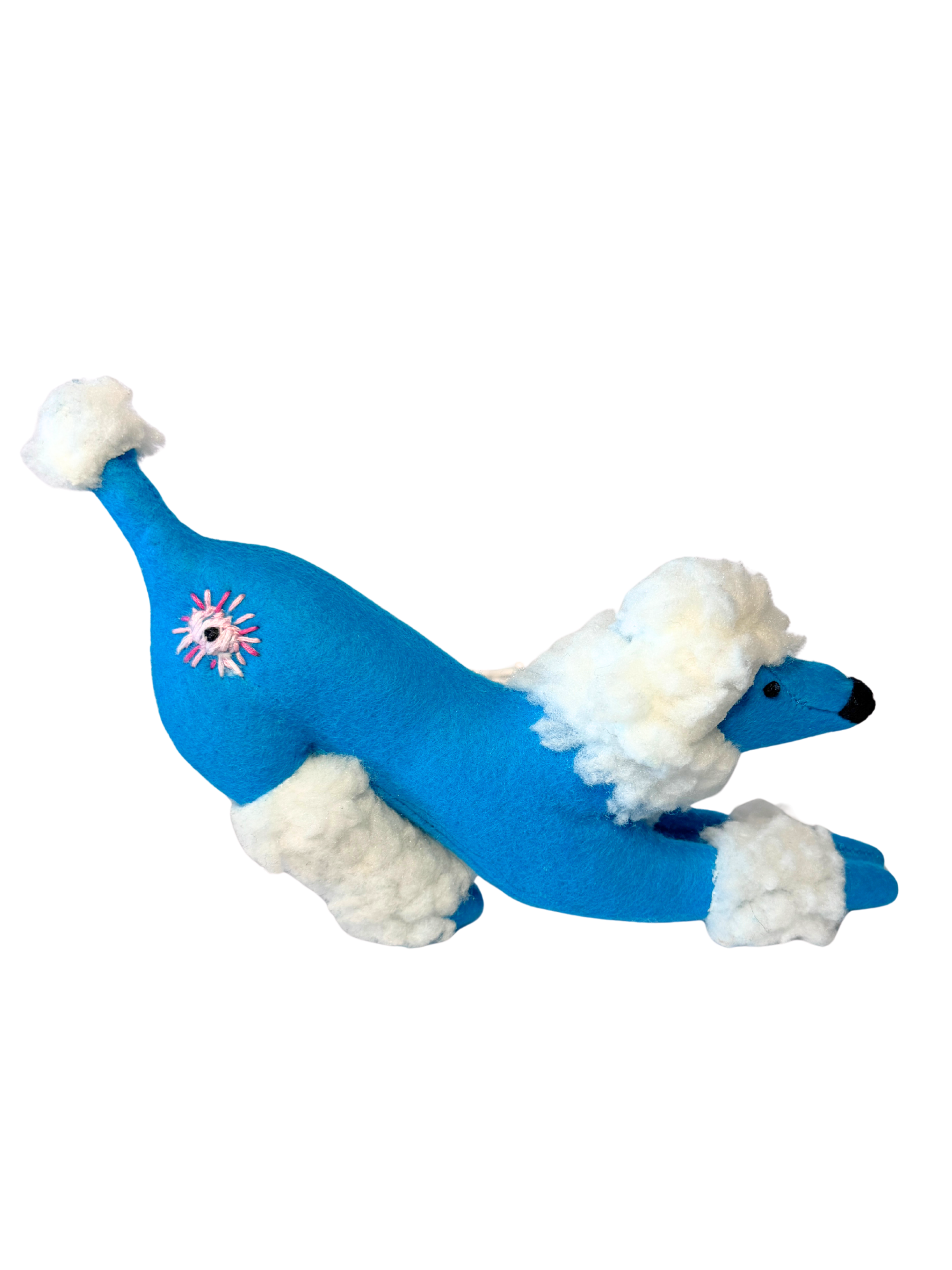 One of Kind Soft Art Sculpture Dog - Pete The Poodle - Companion Collection