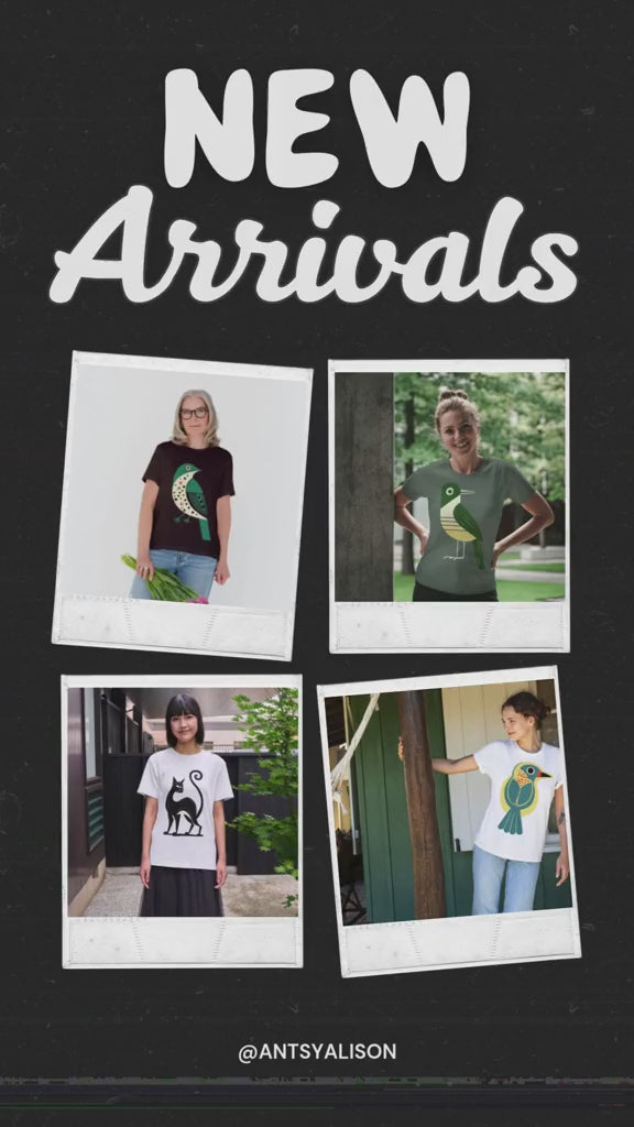 Mr. GreenJeans Bird Graphic Art Tee - 100% Cotton T-Shirt
