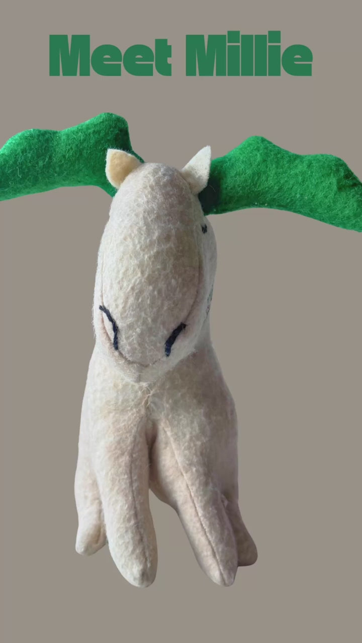 Bonnie - Mod Walking Bear - Office Sidekick - Soft Art Sculpture