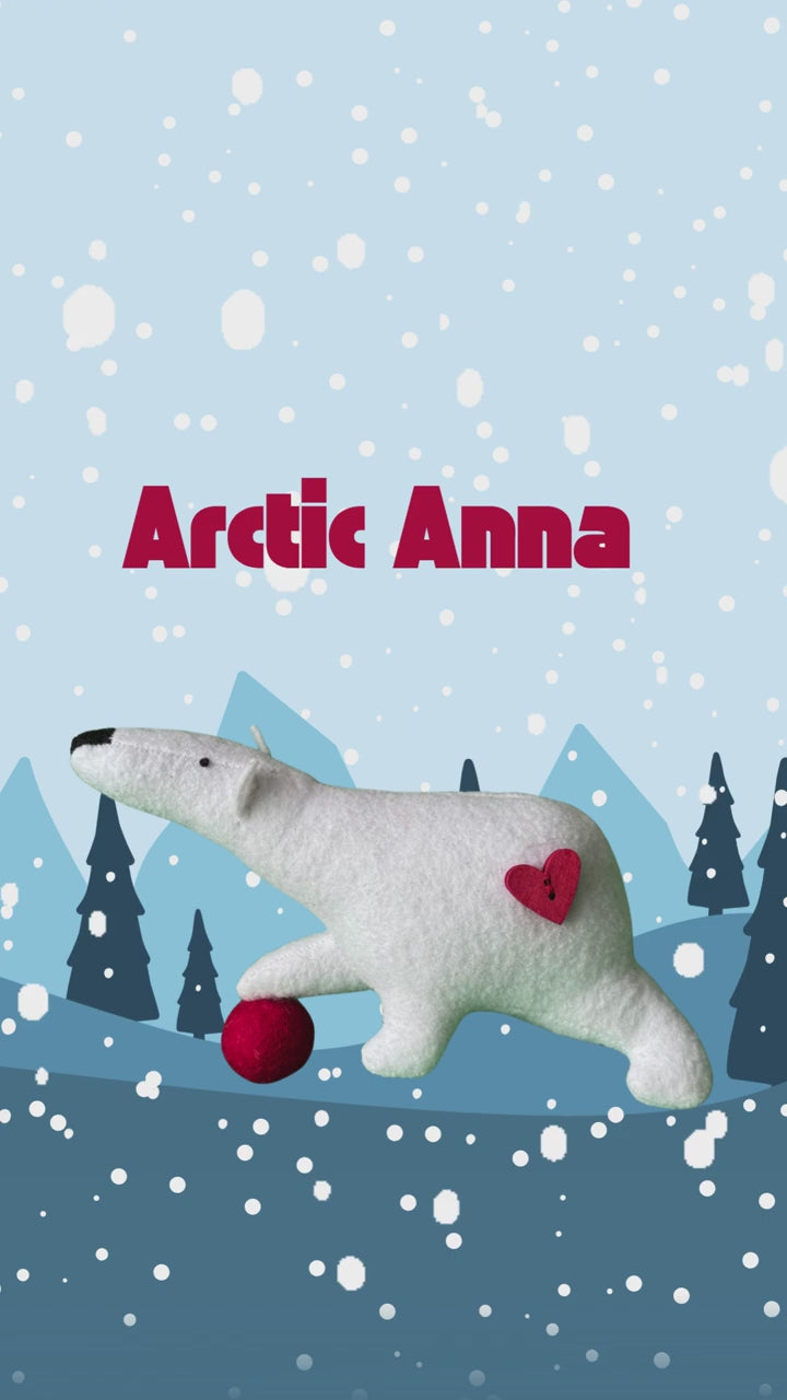 One of a Kind Anna  - Arctic Polar Bear Office Sidekick