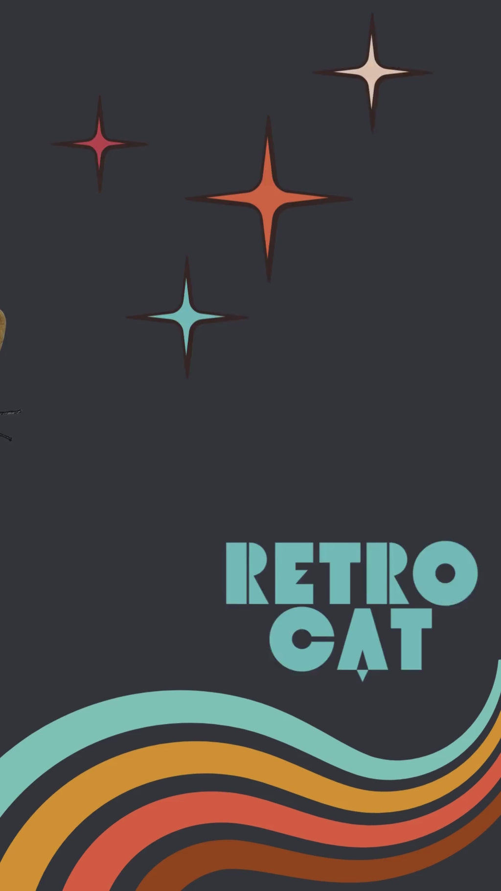 Retro Inspired Kitty Cat - One of a Kind - Soft Art Plush