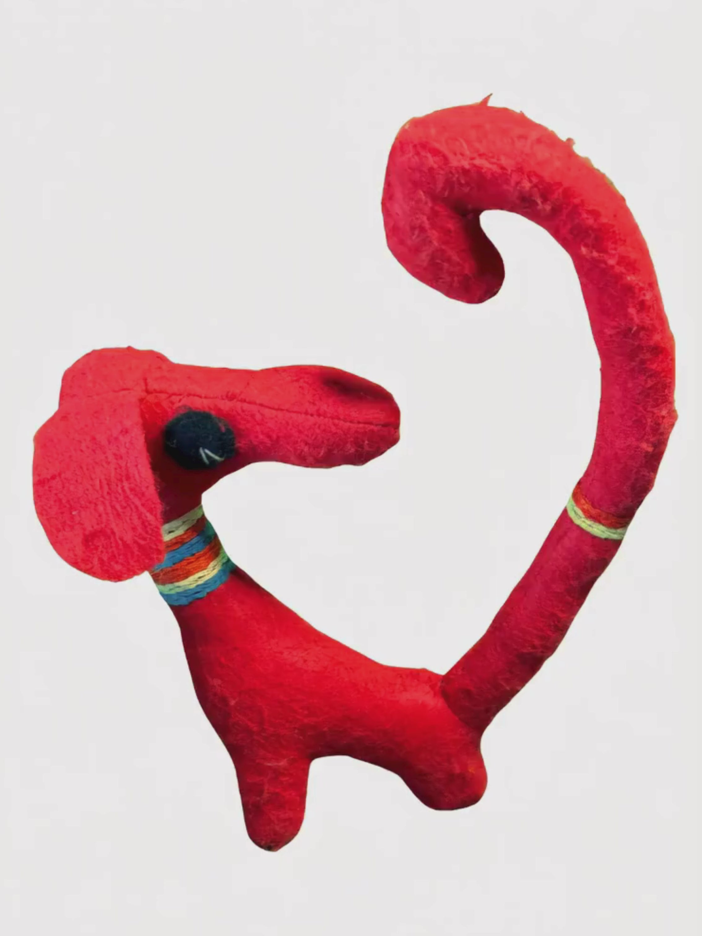 One of Kind Soft Art Sculpture Dog - Bogart The Red Pup - Companion Collection
