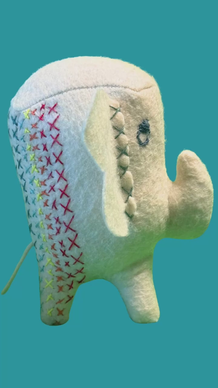 Squellephant - Office Sidekick One of a Kind Plush -Shiloh The Elephant - Marketing Director