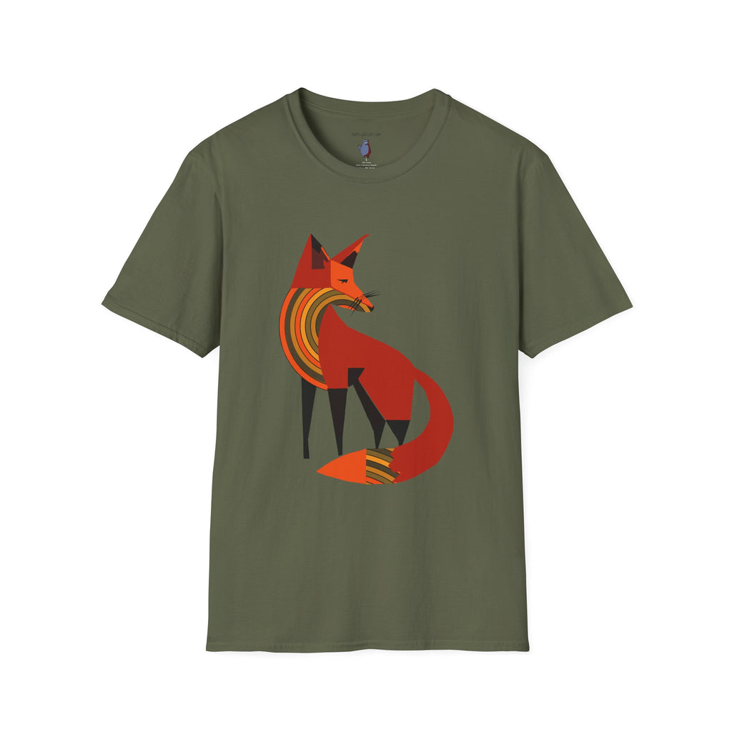 Proud and Stoic Fox Graphic Art Tee - 100% Cotton T-Shirt