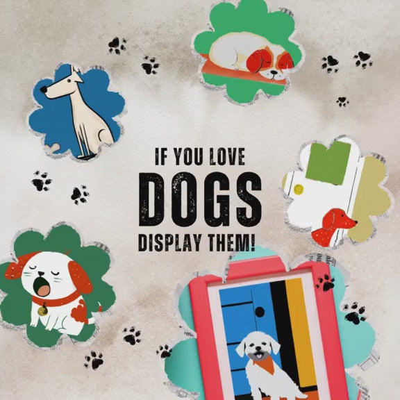 Midwest Mod Sleepy Pup Nursery Kids Art Print - Matte Canvas, Stretched, 1.25"