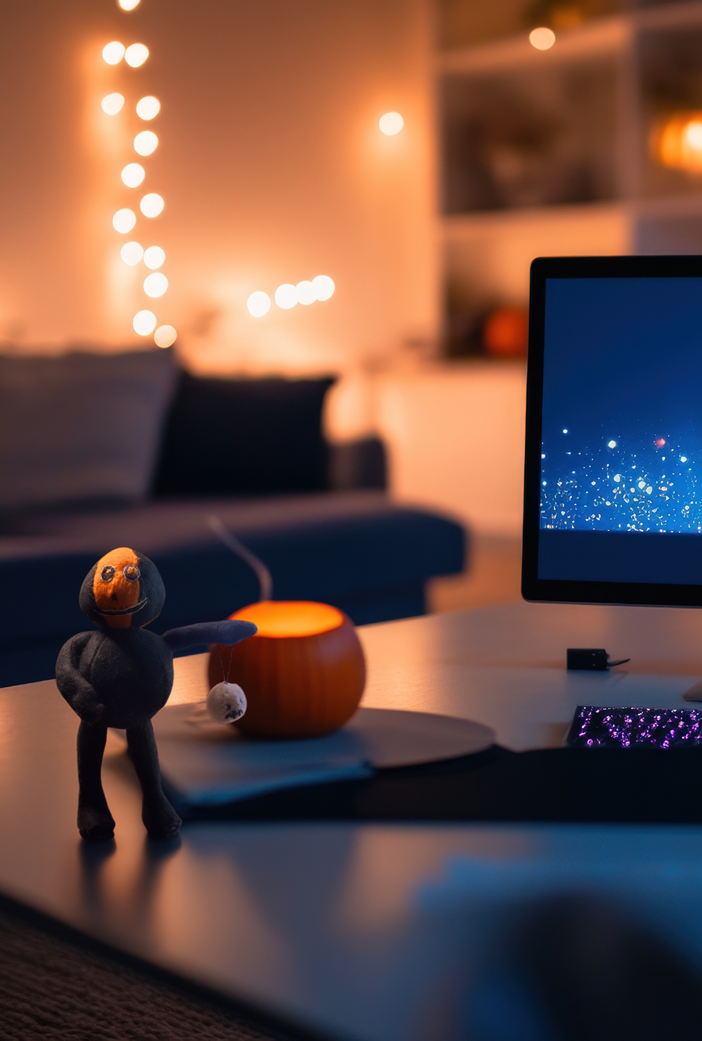 Pete The Pumpkin Boy - One of a Kind Seasonal Desk Flair