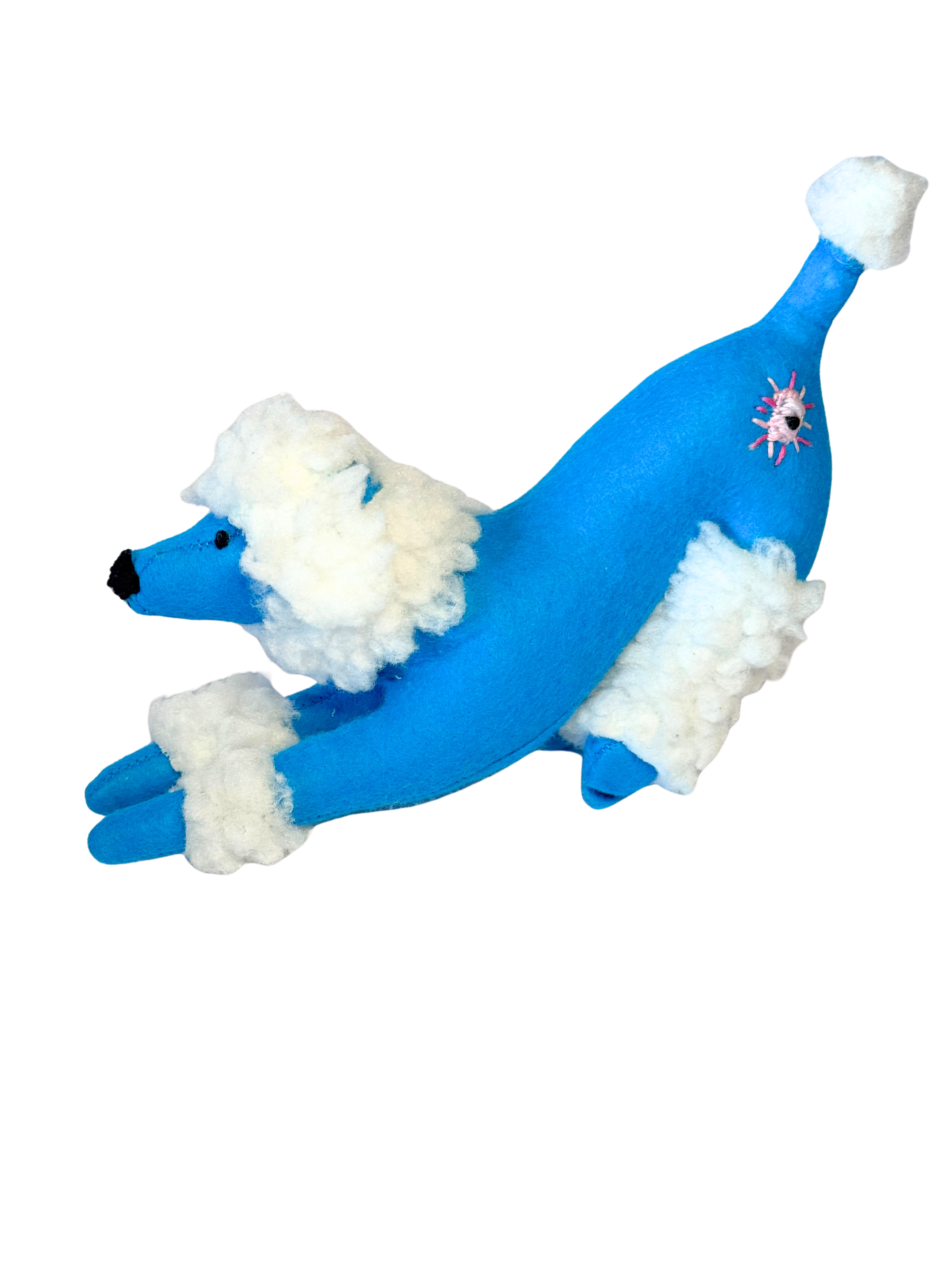 One of Kind Soft Art Sculpture Dog - Pete The Poodle - Companion Collection