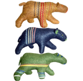 Set of Three Handmade Bearfolk Guardian Ornaments
