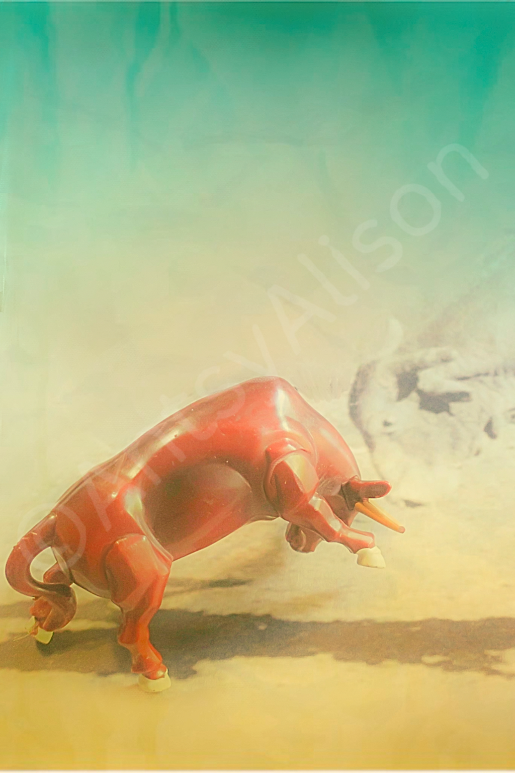 Miniature Raging Bull Digital Download Art Print