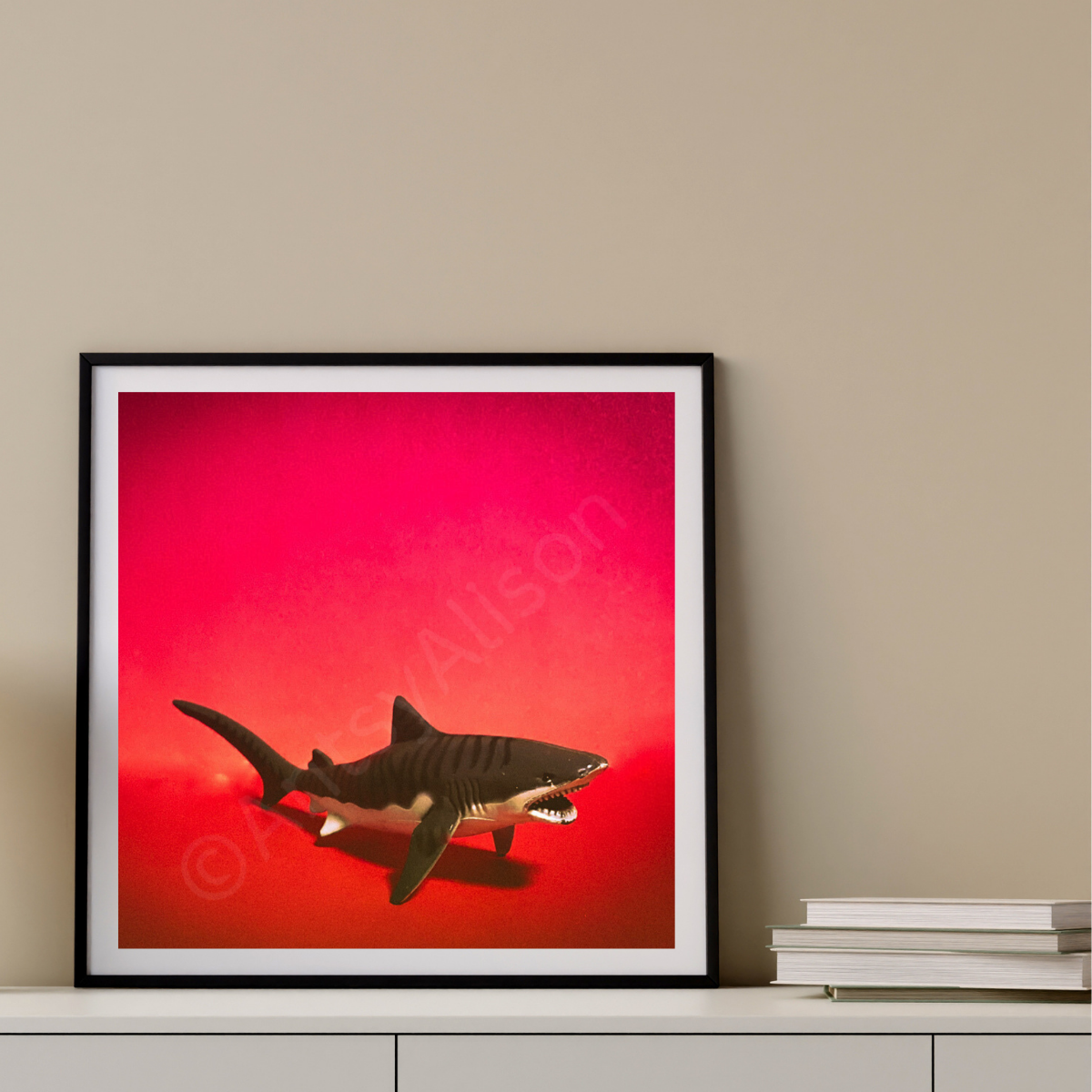 Miniature Shark Portrait Digital Download Art Print