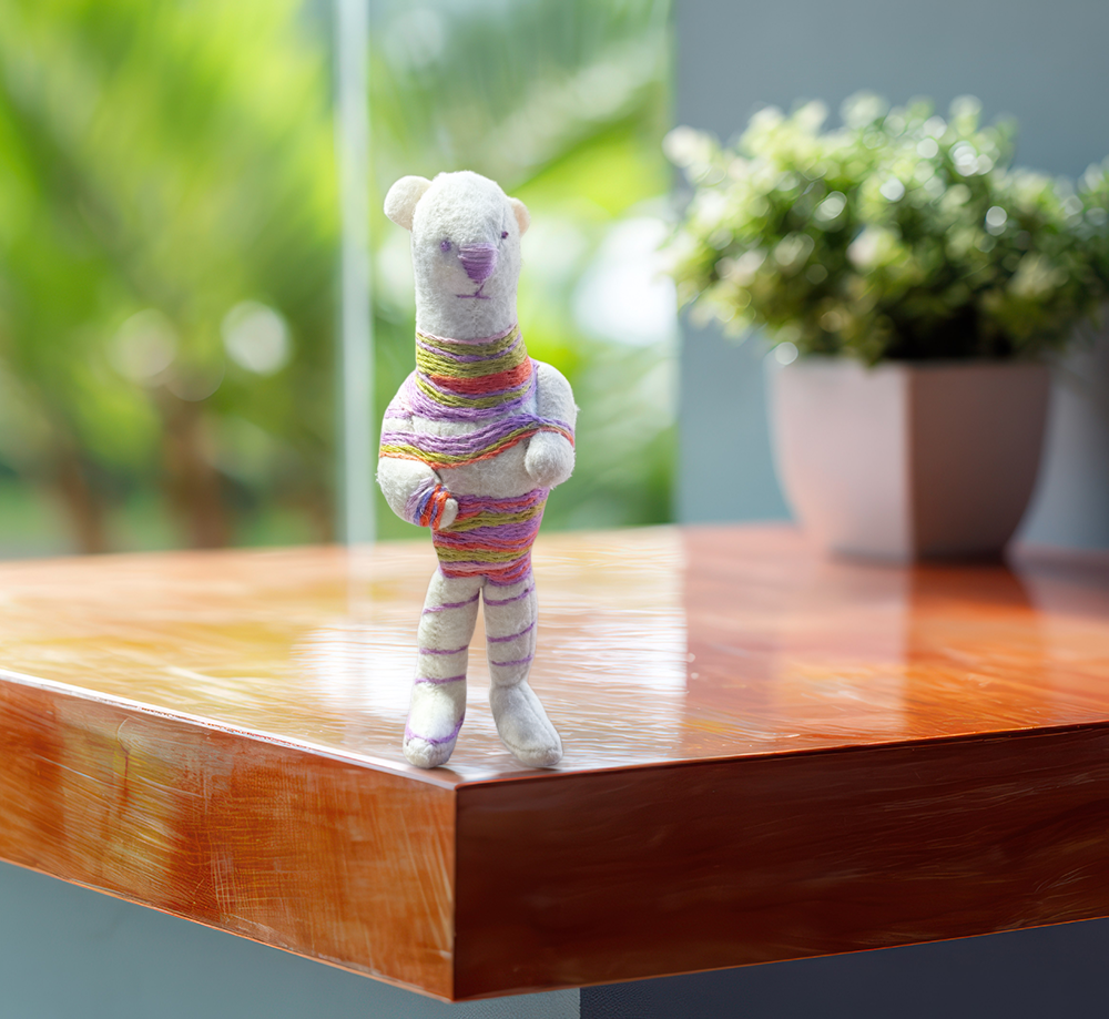 One of a Kind Office Sidekick - Ziggy - Payroll Admin Striped Bear - Workspace Office Flair