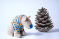 Robin - Winter Sweater Bear - Seasonal Sidekick — One-of-a-Kind Soft Art Sculpture
